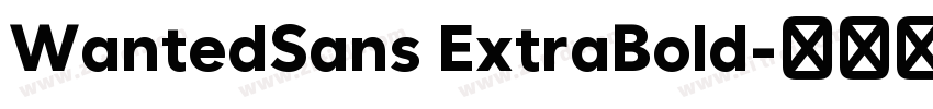 WantedSans ExtraBold字体转换 WantedSans ExtraBold字体转换